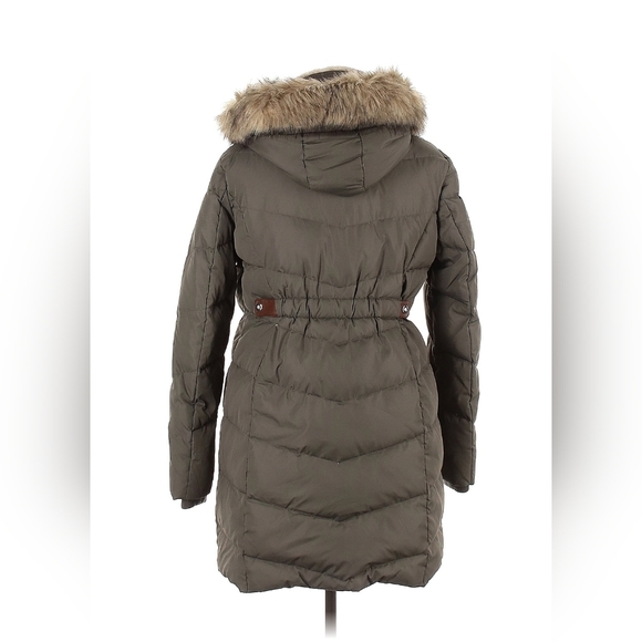 Ralph Lauren Black Label Faux Fur Trim Puffer 60% Down Coat Jacket Womens XL - Picture 2 of 16